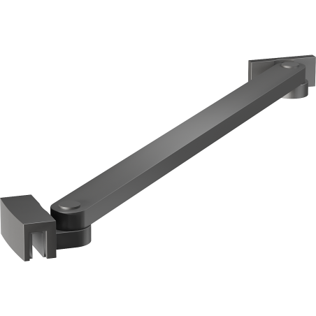 Mexen wspornik skośny do drzwi i ścianek prysznicowych 6-8 mm, gun metal - 830-09-95