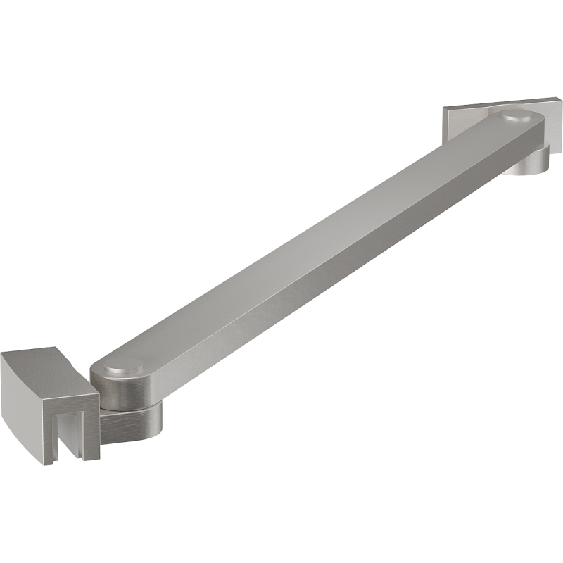 Mexen angled support for shower doors and panels 6-8 mm, brushed nickel - 830-09-97