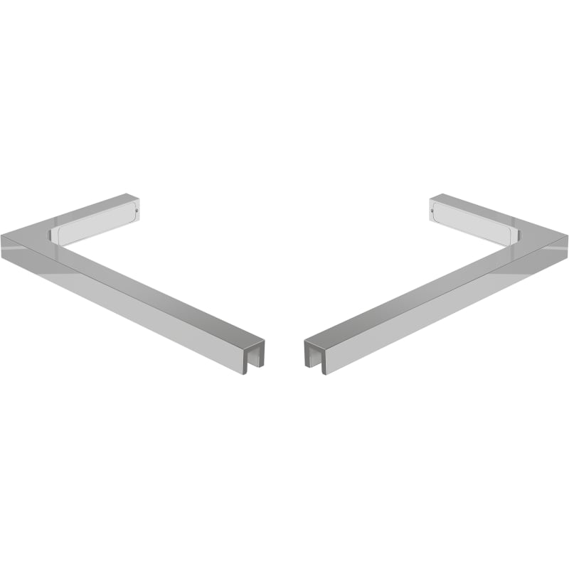 Mexen Uni-L2 conjunto de soportes angulares en L para mamparas de ducha de 10 mm, cromado - 800-07-01