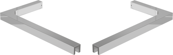 Mexen set hoekstabilisatoren L voor douchewanden 10 mm, chroom - 800-07-01
