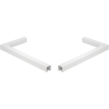 Mexen set di stabilizzatori angolari a L per pareti doccia 10 mm, bianco - 800-07-20