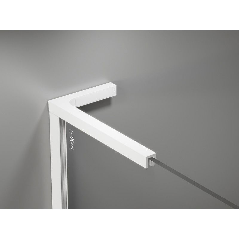 Mexen set di stabilizzatori angolari a L per pareti doccia 10 mm, bianco - 800-07-20