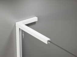 Mexen conjunto de suportes angulares L para divisórias de duche 10 mm, branco - 800-07-20
