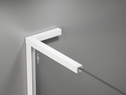 Mexen set van L-hoekstabilisatoren voor douchewanden 10 mm, wit - 800-07-20