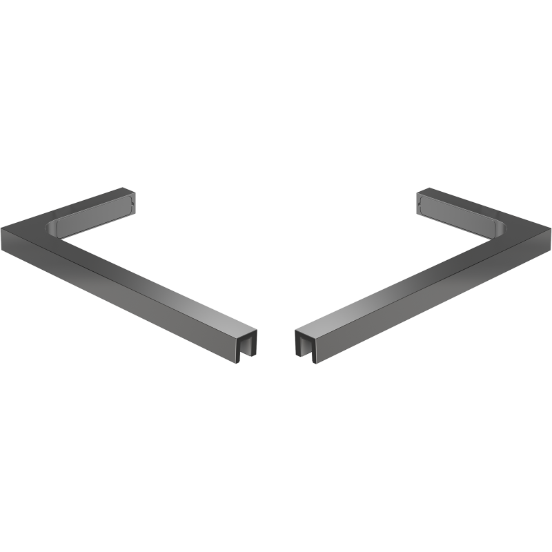 Mexen kulmasarja L-kannattimille 10 mm suihkuseiniin, musta - 800-07-95