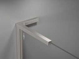 Mexen conjunto de soportes angulares L para paneles de ducha de 10 mm, níquel cepillado - 800-07-97