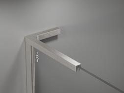 Mexen ensemble de supports d'angle en L pour parois de douche 10 mm, nickel brossé - 800-07-97