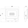 Mexen Luxpro LED-valgusti, 10W, Neutraalne - 4000K, 900 lm, must - L230-010-40-70
