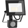 Mexen Luxpro LED floodlight with motion sensor, 10W, Neutral - 4000K, 900 lm, black - L235-010-40-70