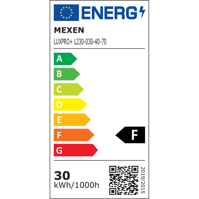 Mexen Luxpro naświetlacz LED, 30W, Neutralna - 4000K, 2700 lm, czarny - L230-030-40-70