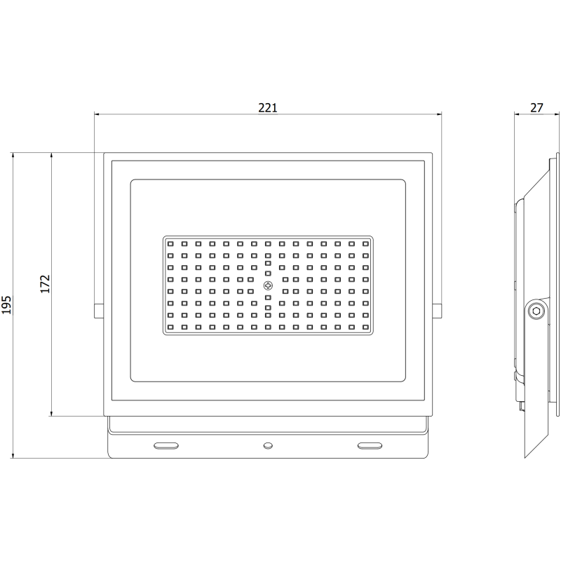 Mexen Luxpro LED reflektor, 70W, Hladi - 6500K, 6300 lm, črn - L230-070-65-70