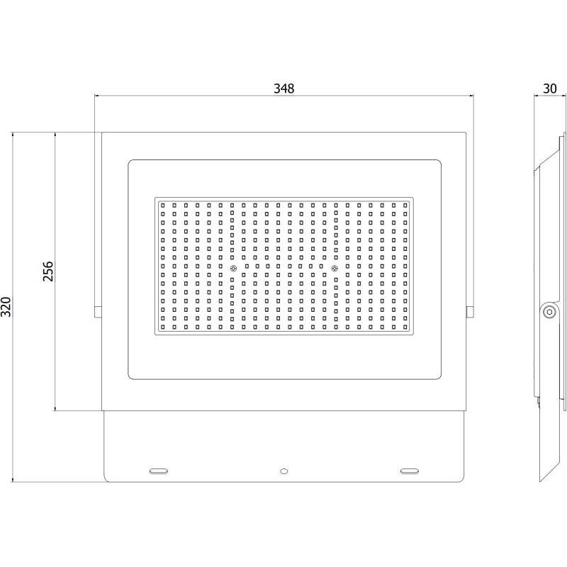 Mexen Luxpro LED-prožektor, 200 W, Neutraalne - 4000K, 18000 lm, must - L230-200-40-70