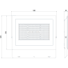Mexen Luxpro LED-prožektor, 200 W, Neutraalne - 4000K, 18000 lm, must - L230-200-40-70