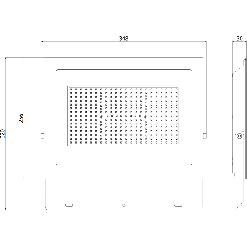 Mexen Luxpro LED-schijnwerper, 200W, Koud - 6500K, 18000 lm, zwart - L230-200-65-70