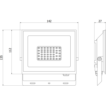Mexen Luxpro+ foco LED, 30W, Neutro - 4000K, 3300 lm, blanco - L231-030-40-20