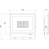 Mexen Luxpro+ LED-projektor, 30W, Neutraalne - 4000K, 3300 lm, valge - L231-030-40-20