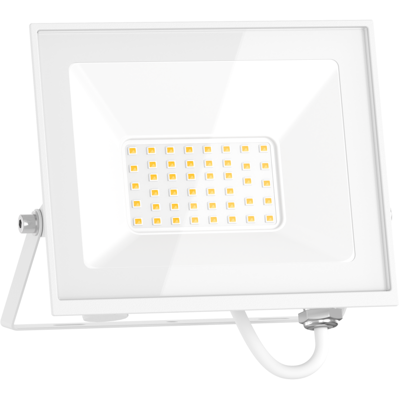 Mexen Luxpro+ LED Floodlight, 30W, Neutral - 4000K, 3300 lm, White - L231-030-40-20