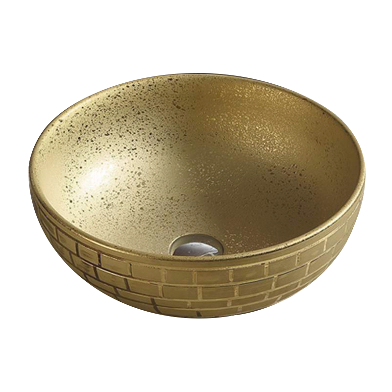 Mexen Briana opbouwwastafel 40 x 40 cm, goud - 22064052
