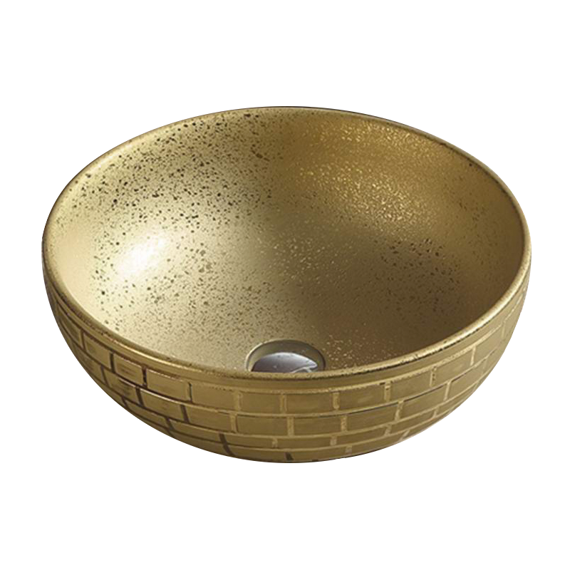 Mexen Briana pöytätasolla oleva pesuallas 40 x 40 cm, kultainen - 22064052