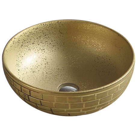 Mexen Briana Aufsatzwaschbecken 40 x 40 cm, gold - 22064052