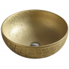 Mexen Briana Aufsatzwaschbecken 40 x 40 cm, gold - 22064052