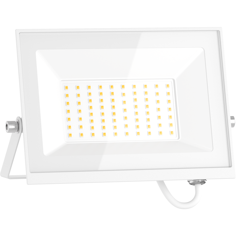 Mexen Luxpro+ LED Floodlight, 50W, Neutral - 4000K, 5500 lm, White - L231-050-40-20