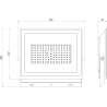 Mexen Luxpro+ naświetlacz LED, 70W, Zimna - 6500K, 7700 lm, czarny - L231-070-65-70