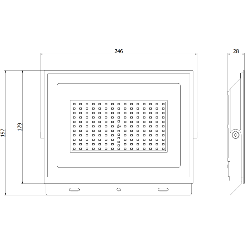 Mexen Luxpro+ naświetlacz LED, 100W, Neutralna - 4000K, 11000 lm, biały - L231-100-40-20