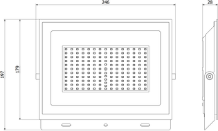 Mexen Luxpro+ faretto LED, 100W, Neutro - 4000K, 11000 lm, bianco - L231-100-40-20
