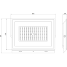 Mexen Luxpro+ LED prožektor, 150W, Neutraalne - 4000K, 16500 lm, must - L231-150-40-70