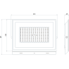 Mexen Luxpro+ naświetlacz LED, 150W, Neutralna - 4000K, 16500 lm, czarny - L231-150-40-70
