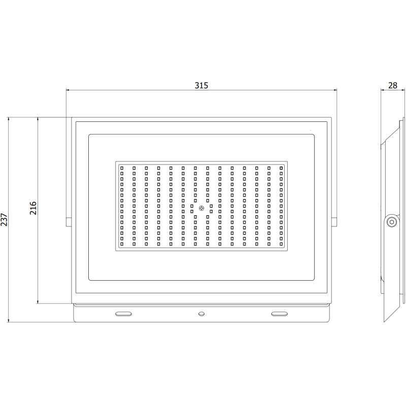 Mexen Luxpro+ LED prožektors, 150W, Auksts - 6500K, 16500 lm, melns - L231-150-65-70
