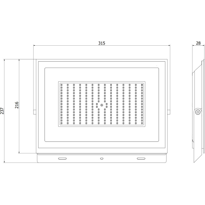 Mexen Luxpro+ LED valgusti, 150W, Külm - 6500K, 16500 lm, must - L231-150-65-70