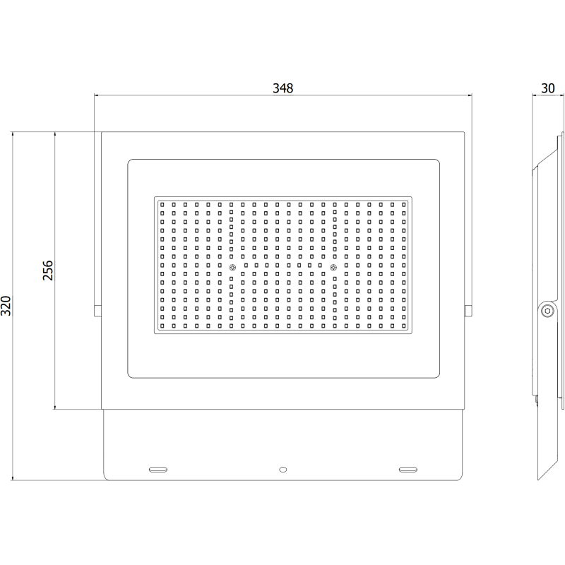 Mexen Luxpro+ faretto LED, 200W, Fredda - 6500K, 22000 lm, nero - L231-200-65-70