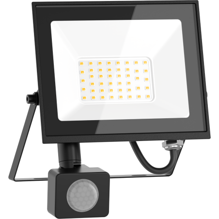 Mexen Luxpro naświetlacz LED z czujnikiem ruchu, 30W, Zimna - 6500K, 2700 lm, czarny - L235-030-65-70