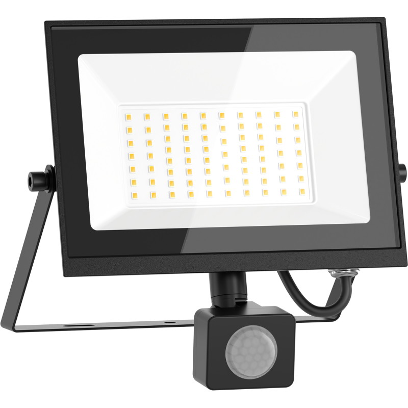 Mexen Luxpro LED-prožektor liikumisanduriga, 50W, Külm - 6500K, 4500 lm, must - L235-050-65-70