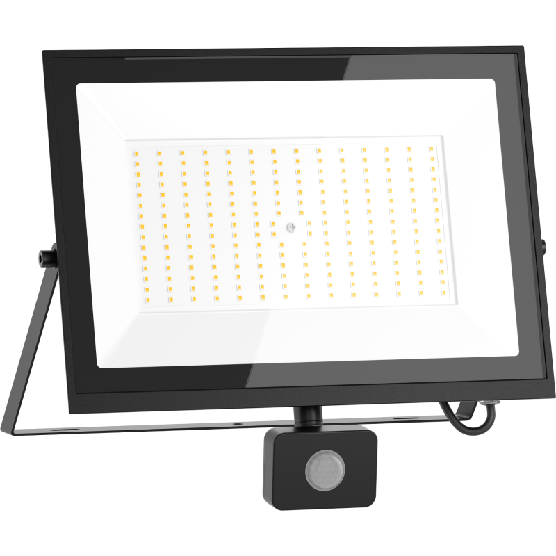 Mexen Luxpro foco LED con sensor de movimiento, 150W, Frío - 6500K, 13500 lm, negro - L235-150-65-70