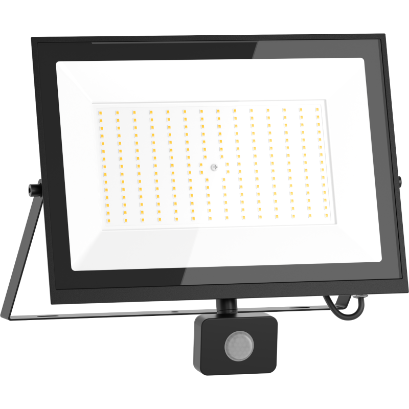 Mexen Luxpro LED floodlight with motion sensor, 150W, Cold - 6500K, 13500 lm, black - L235-150-65-70
