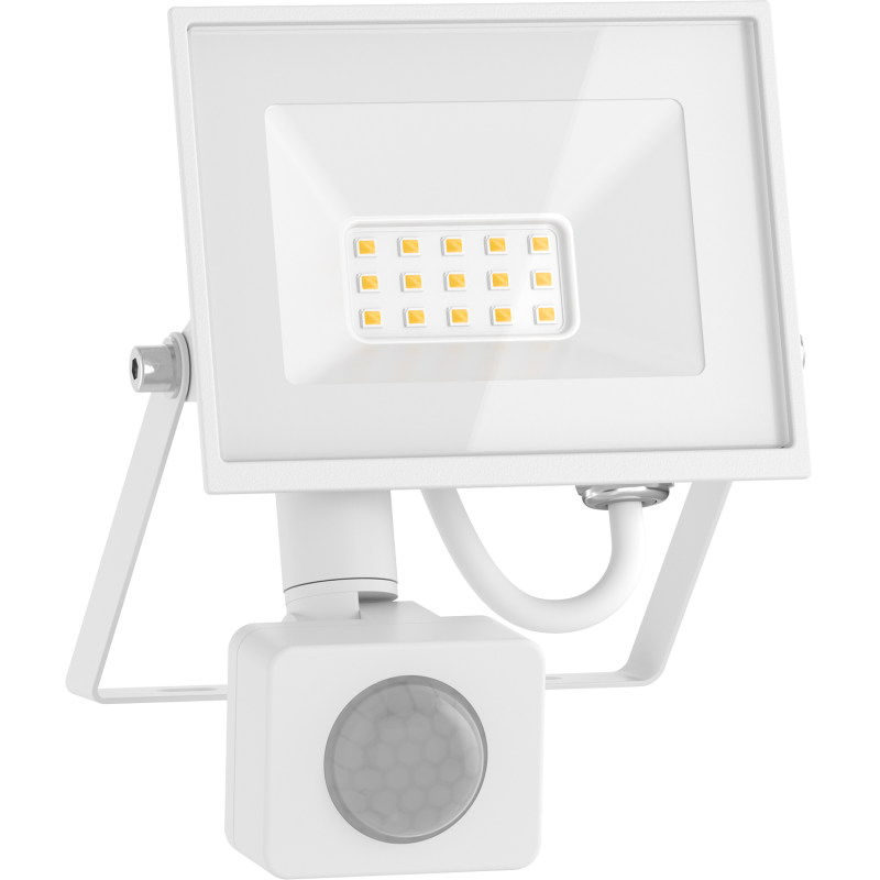 Mexen Luxpro+ naświetlacz LED z czujnikiem ruchu, 10W, Neutralna - 4000K, 1100 lm, biały - L236-010-40-20