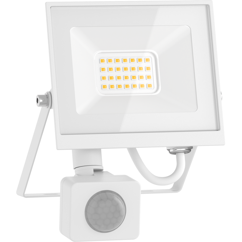 Mexen Luxpro+ LED floodlight with motion sensor, 20W, Cold - 6500K, 2200 lm, white - L236-020-65-20