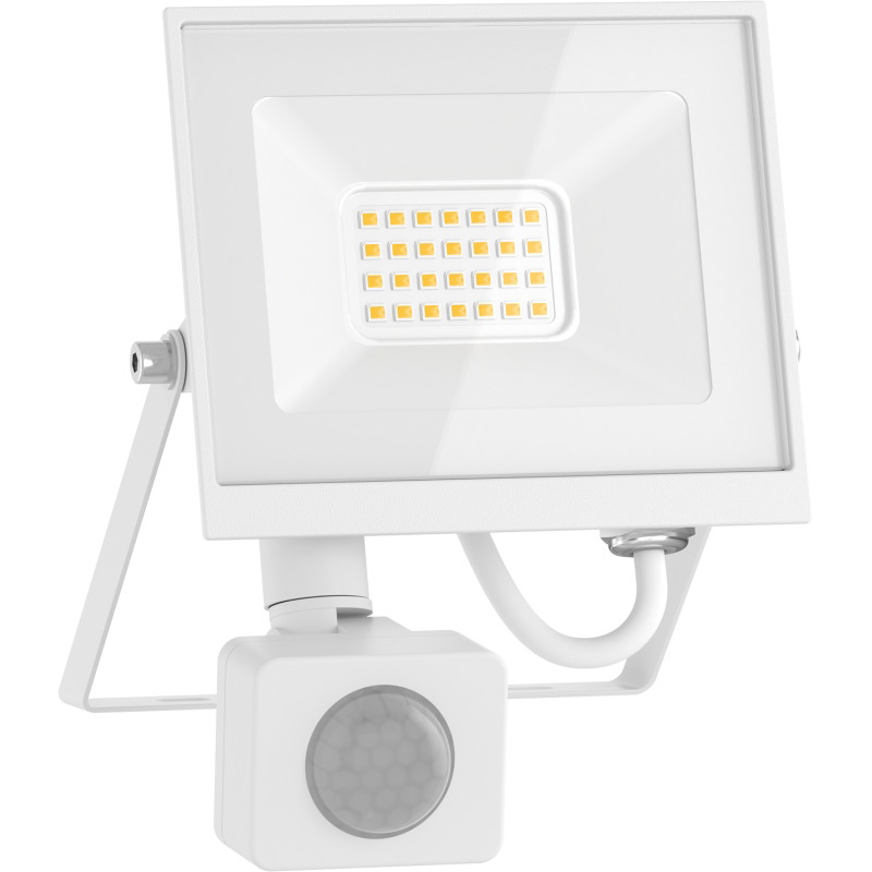 Mexen Luxpro+ LED-projektor liikumisanduriga, 20W, Külm - 6500K, 2200 lm, valge - L236-020-65-20