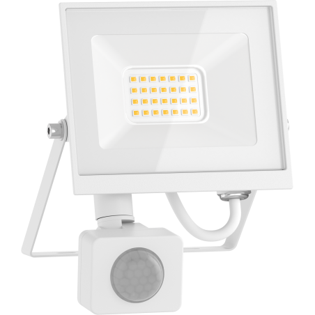 Mexen Luxpro+ LED-projektor liikumisanduriga, 20W, Külm - 6500K, 2200 lm, valge - L236-020-65-20