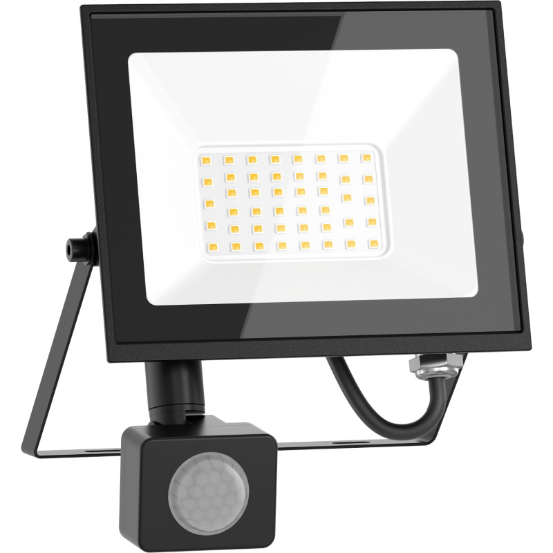 Mexen Luxpro+ LED-prožektor liikumisanduriga, 30W, külm - 6500K, 3300 lm, must - L236-030-65-70