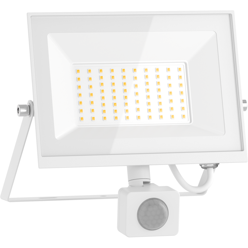 Mexen Luxpro+ LED floodlight with motion sensor, 50W, Neutral - 4000K, 5500 lm, white - L236-050-40-20