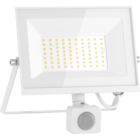 Mexen Luxpro+ LED prožektor liikumisanduriga, 50W, Neutraalne - 4000K, 5500 lm, valge - L236-050-40-20