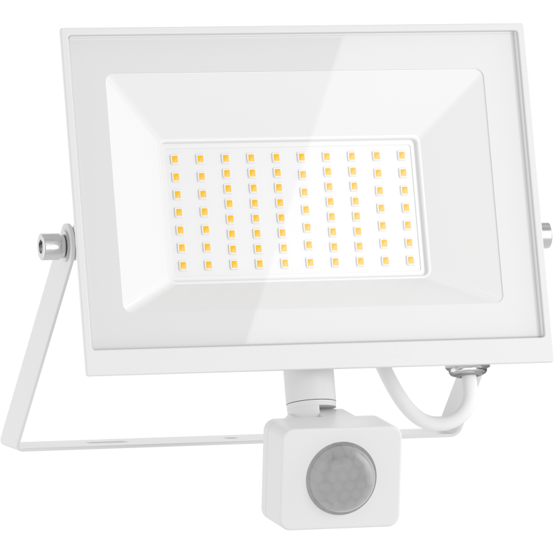 Mexen Luxpro+ naświetlacz LED z czujnikiem ruchu, 50W, Zimna - 6500K, 5500 lm, biały - L236-050-65-20