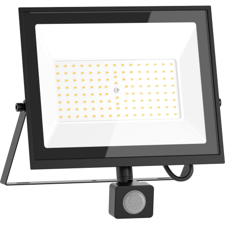 Mexen Luxpro+ LED-prožektor liikumisanduriga, 70W, Külm - 6500K, 7700 lm, must - L236-070-65-70
