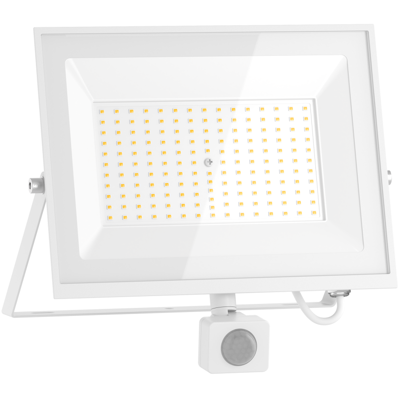 Mexen Luxpro+ naświetlacz LED  z czujnikiem ruchu, 100W, Neutralna - 4000K, 11000 lm, biały - L236-100-40-20