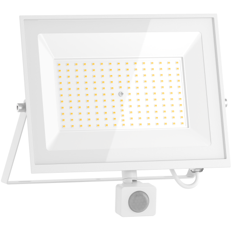 Mexen Luxpro+ naświetlacz LED  z czujnikiem ruchu, 100W, Neutralna - 4000K, 11000 lm, biały - L236-100-40-20