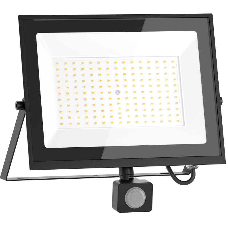 Mexen Luxpro+ LED floodlight with motion sensor, 100W, Cool - 6500K, 11000 lm, black - L236-070-65-70 - L236-100-65-70